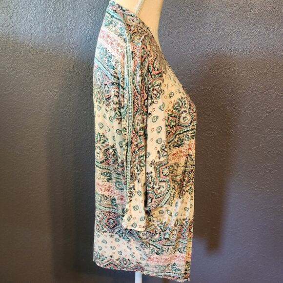Poetry women's light weight boho bat wing Multicolored Cardigan - Picture 6 of 6